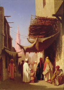 Scena di strada, Il Cairo da Charles Theodore  Frere