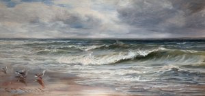 Onde del mare, 1880 da Charles Thomas Burt