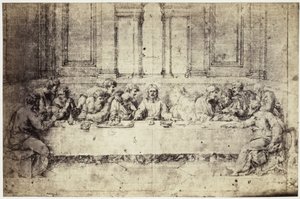Fotoreproduzione di un disegno di Raffaello, l