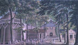 Distilleria di aceto dei signori Beaufoy, ex Cupor Gardens da Charles Tomkins