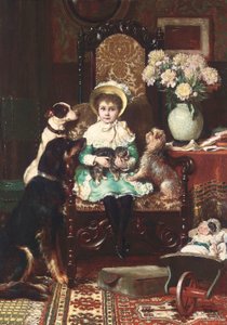 Doddy e i suoi animali domestici, 1883 da Charles Trevor Garland