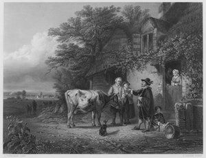 Il dottore delle mucche, dal quadro nella collezione reale da Charles Tschaggeny