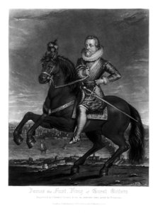 Giacomo I, Re di Gran Bretagna, 1816 da Charles Turner