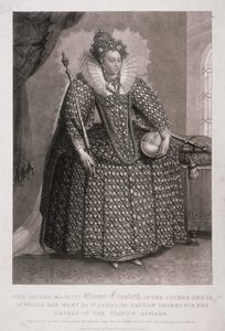 La regina Elisabetta I con scettro e globo