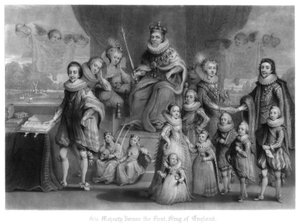 La famiglia di re Giacomo I d