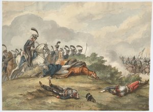 Maresciallo Blücher alla battaglia di Ligny il 16 giugno 1815, 1818 da Charles Turner Warren