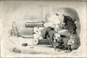 Illustrazione di Charles Vernier (? -1887) in Le Charivari da Charles Vernier