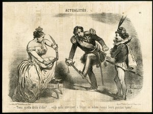 Illustrazione di Charles Vernier in Le Charivari da Charles Vernier