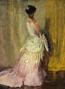 Ragazza con sciarpa gialla