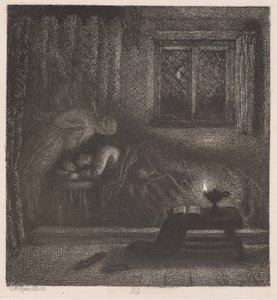 Il sogno di Milton della sua defunta moglie da Charles West Cope
