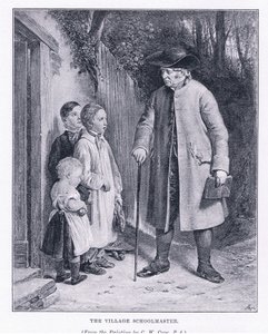 Il maestro di scuola del villaggio, da The Magazine of Art 1893, Cassell and Company
