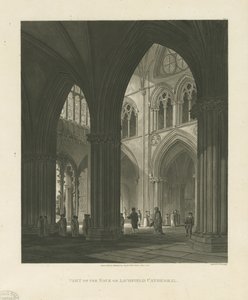 Interno della Cattedrale di Lichfield - Navata da Charles Wild