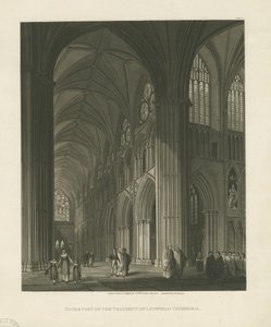 Interno della Cattedrale di Lichfield - Navata da Charles Wild