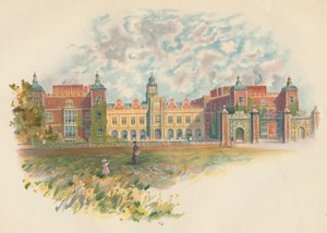 Hatfield House, Hertfordshire - Fronte Sud, c1890 da Charles Wilkinson
