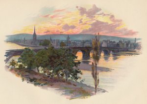 Perth, da Bridge End, 1907, c1890