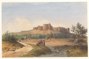Veduta del castello di St. Louis a Sidone, Libano da Charles William Meredith van de Velde
