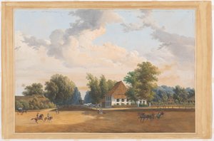 Veduta di Rijswijk Batavia da Charles William Meredith van de Velde