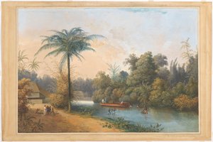 Cascata a Tjieroek Betong Java da Charles William Meredith van de Velde