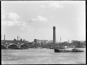 Torre di tiro e fabbrica di piombo, Belvedere Road, Lambeth, Greater London Authority, 1936 da Charles William Prickett