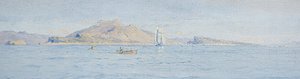 Una giornata di sole al largo della costa, Villefranche sur Mer da Charles William Wyllie