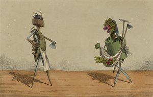 Strumenti Animati, Tavola 2, Dedicata ai Falegnami e Giardinieri della Gran Bretagna, c.1811 (incisione colorata a mano)