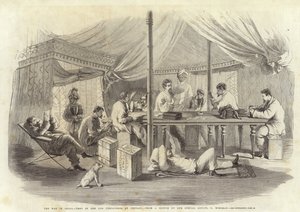La guerra in Cina - Tenda del 15° Punjaubees a Pehtang