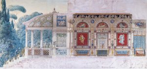 Progetto per un Hotel Particulier sugli Champs Elysees per Hortense de Beauharnais (1783-1837), Regina d