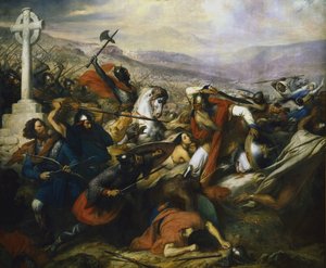 Carlo Martello nella Battaglia di Tours, 1837 da Charles de Steuben