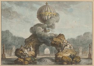 Progetto di una decorazione di fontana con una Charlière, 1783 da Charles de Wailly