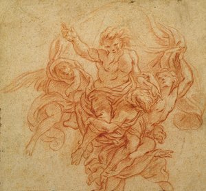 Dio Padre sostenuto dagli angeli da Charles de la Fosse