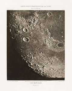 Carte photographique de la lune, planche X.A (Carta fotografica della Luna, lastra X.A),7 ottobre da Charles le Morvan