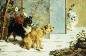Amici giocosi, 1892 da Charles van den Eycken