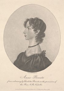 Anne Brontë, incisa da Walker & Boutall, c.1836-49 da Charlotte Bronte