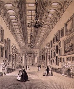 La Galleria dei Quadri a Buckingham Palace, c.1880 da Charlotte Campbell