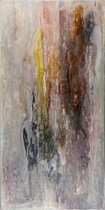 Gocciolature astratte dai toni terrosi da Charlotte Olsson