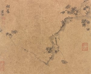 Un Ramo di Prugna, dinastia Ming, ca. 1580-1639 da Chen Jiru