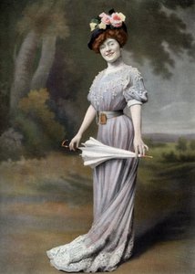 Comica francese Amelie Dieterle come Blanche nella commedia "La ponette", Parigi, foto di Cheri Rousseau dal giornale "Le Theatre" 1 agosto
