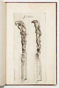 Progetto per due manici di coltello da Cherubino Alberti