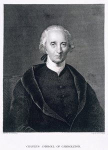 Charles Carroll di Carrollton, inciso da Asher Brown Durand (1796-1886) da Chester Harding