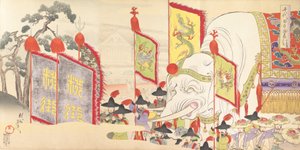Album di Uomini del Castello di Chiyoda, 1897 da Chikanobu Yoshu