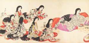 Album di Donne del Castello di Chiyoda, 1895 da Chikanobu Yoshu
