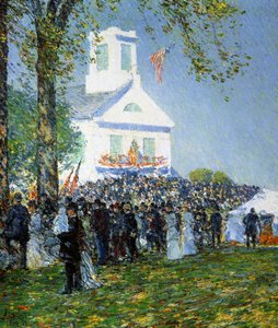 Una fiera di campagna americana da Childe Frederick Hassam