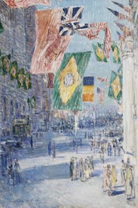 Viale degli Alleati: Brasile, Belgio da Childe Frederick Hassam
