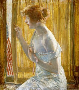 Ragazzi in marcia da Childe Frederick Hassam