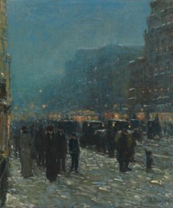 Broadway e 42nd Street da Childe Frederick Hassam