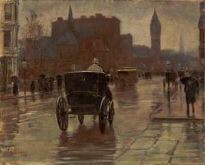 Columbus Avenue, giorno di pioggia