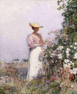 Signora nel Giardino Fiorito