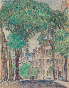 Mount Vernon Street, Boston da Childe Frederick Hassam