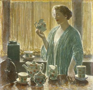 Servizio da tè alla fragola da Childe Frederick Hassam