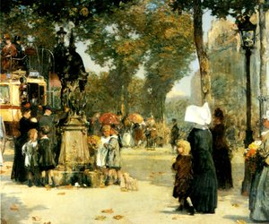 Scena di strada, Parigi da Childe Frederick Hassam